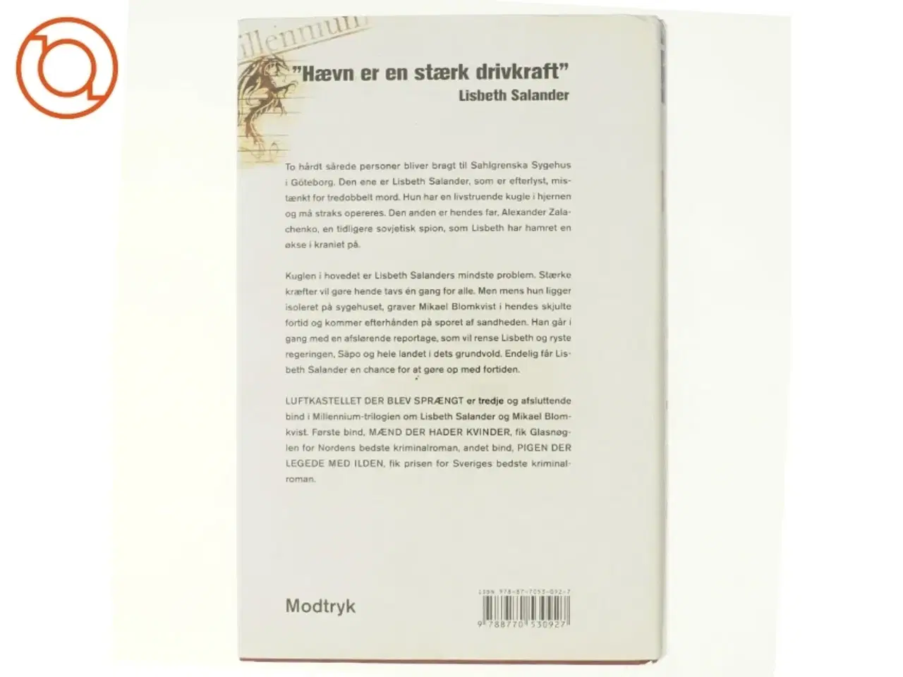 Billede 3 - Luftkastellet der blev sprængt af Stieg Larsson
