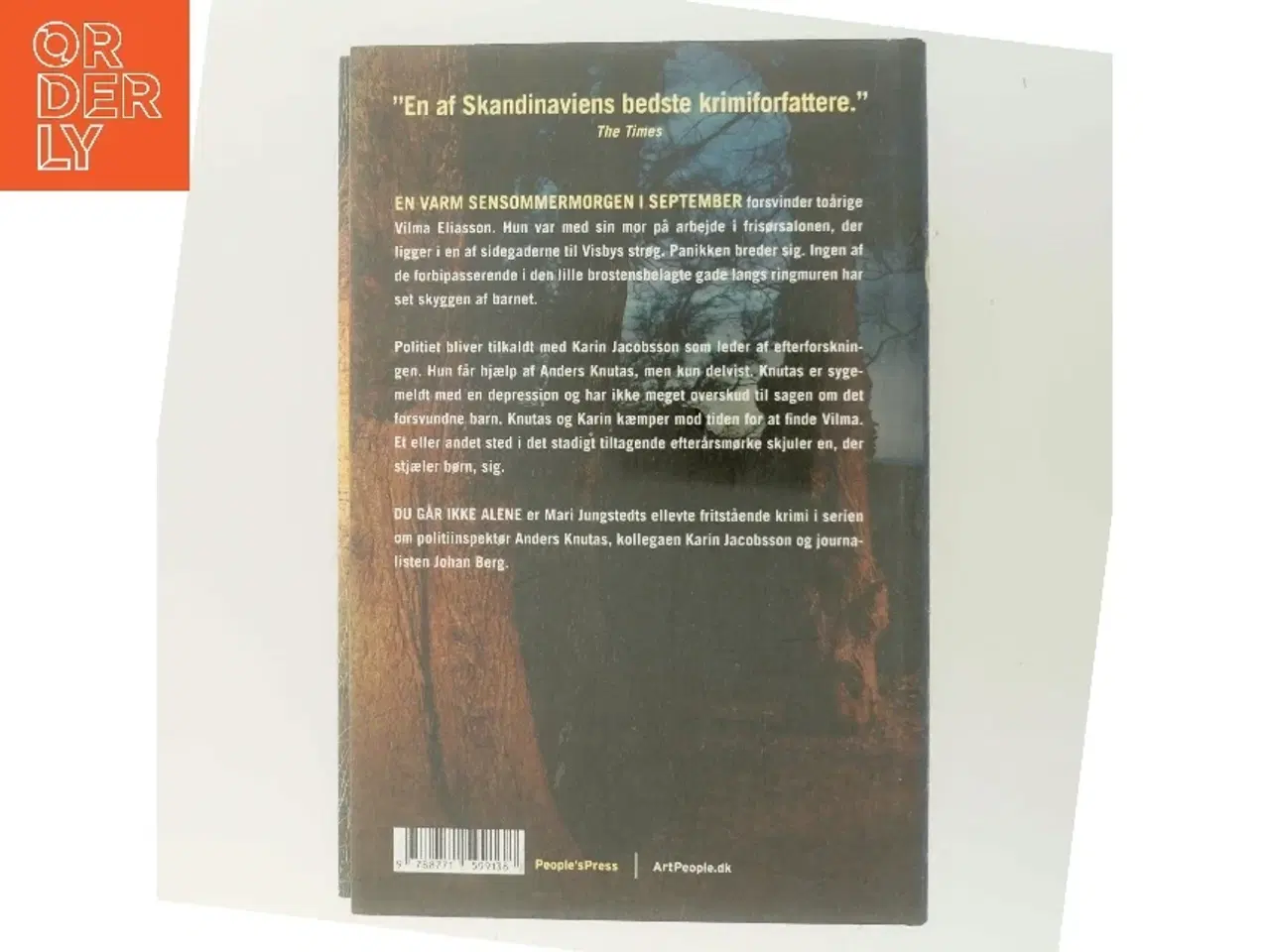 Billede 3 - Du går ikke alene : kriminalroman af Mari Jungstedt (Bog)