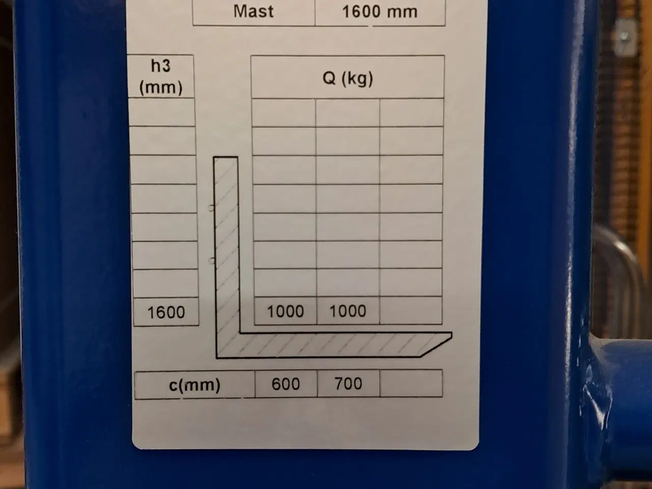 Billede 3 - elektrisk pallestabler 1000kg