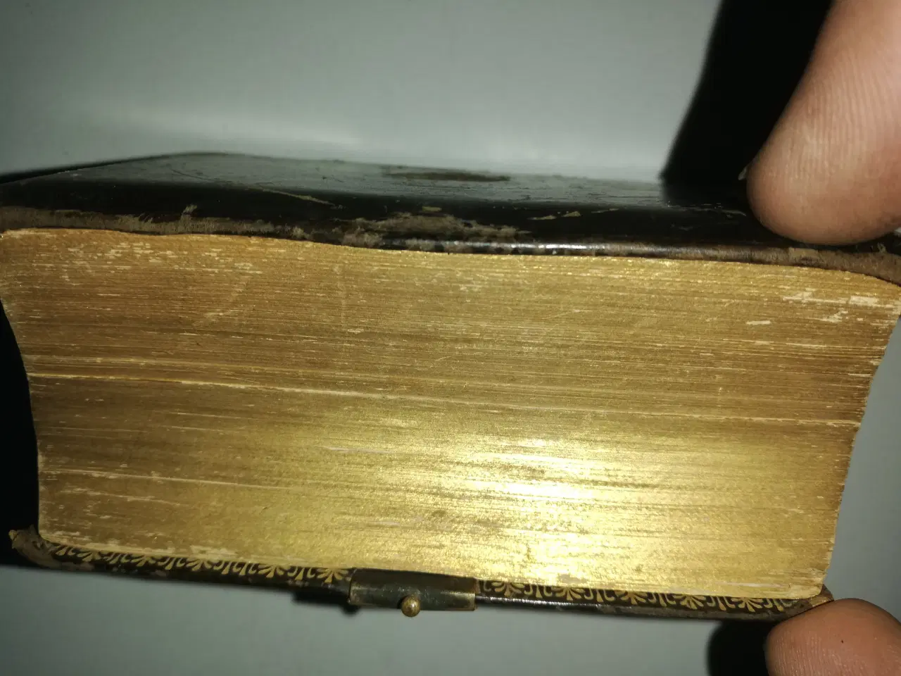 Billede 2 - Antik salmebog med læder 130 år