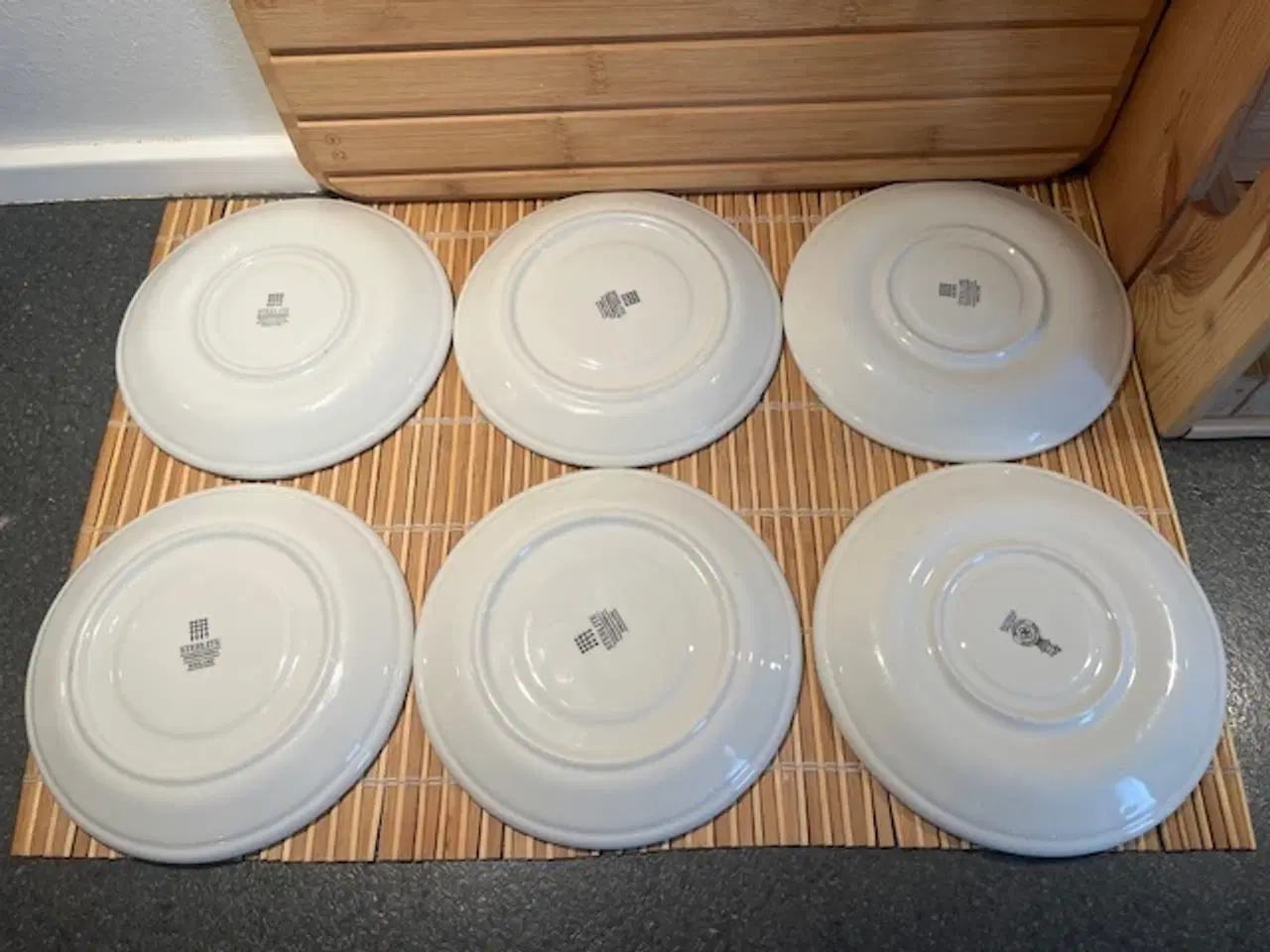 Billede 2 - 6 stk. Vintage Underkopper – Klassisk "Indian Tree