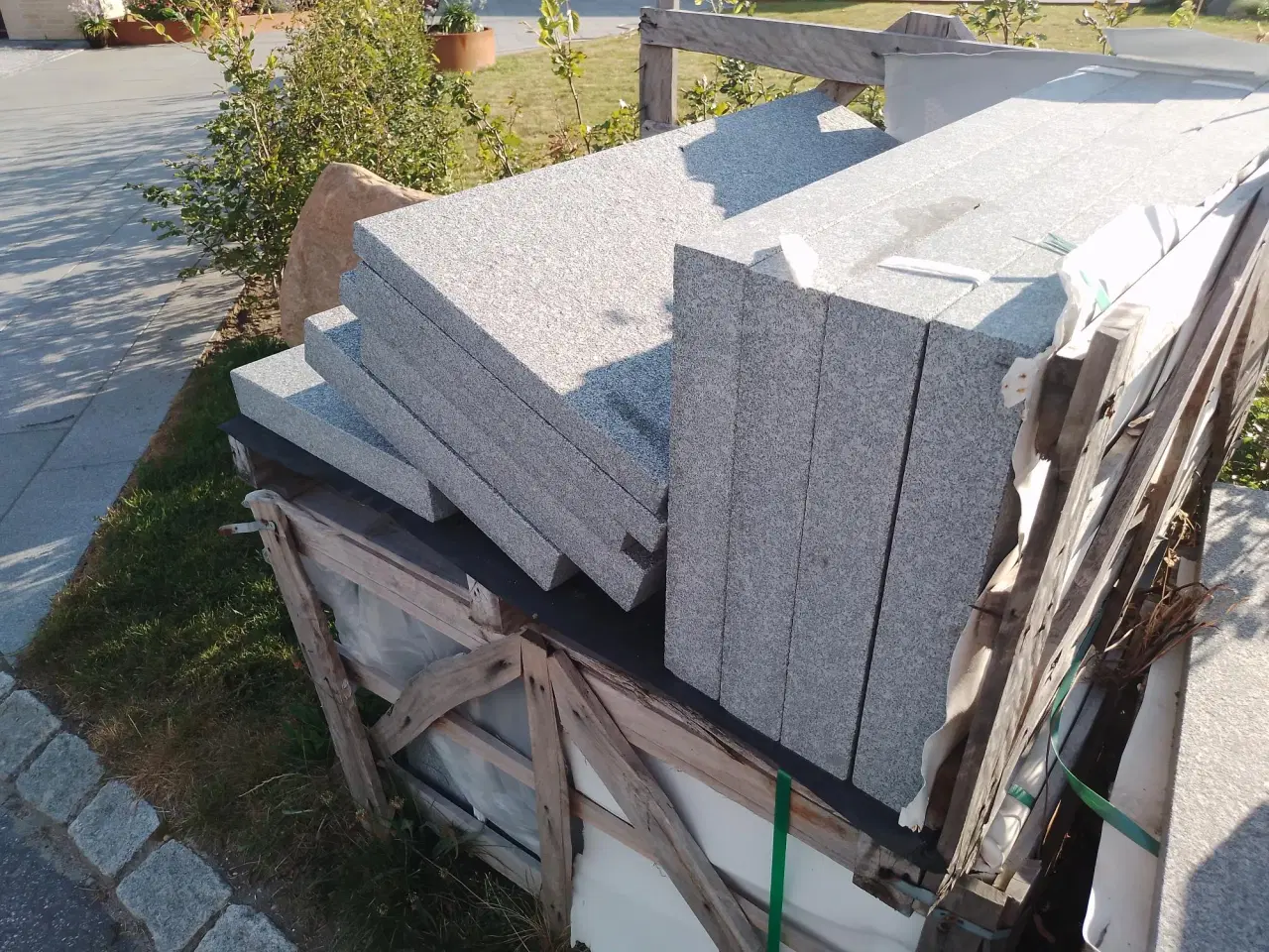 Billede 8 - Granit fliser/belægningssten/natursten/G654 mellem