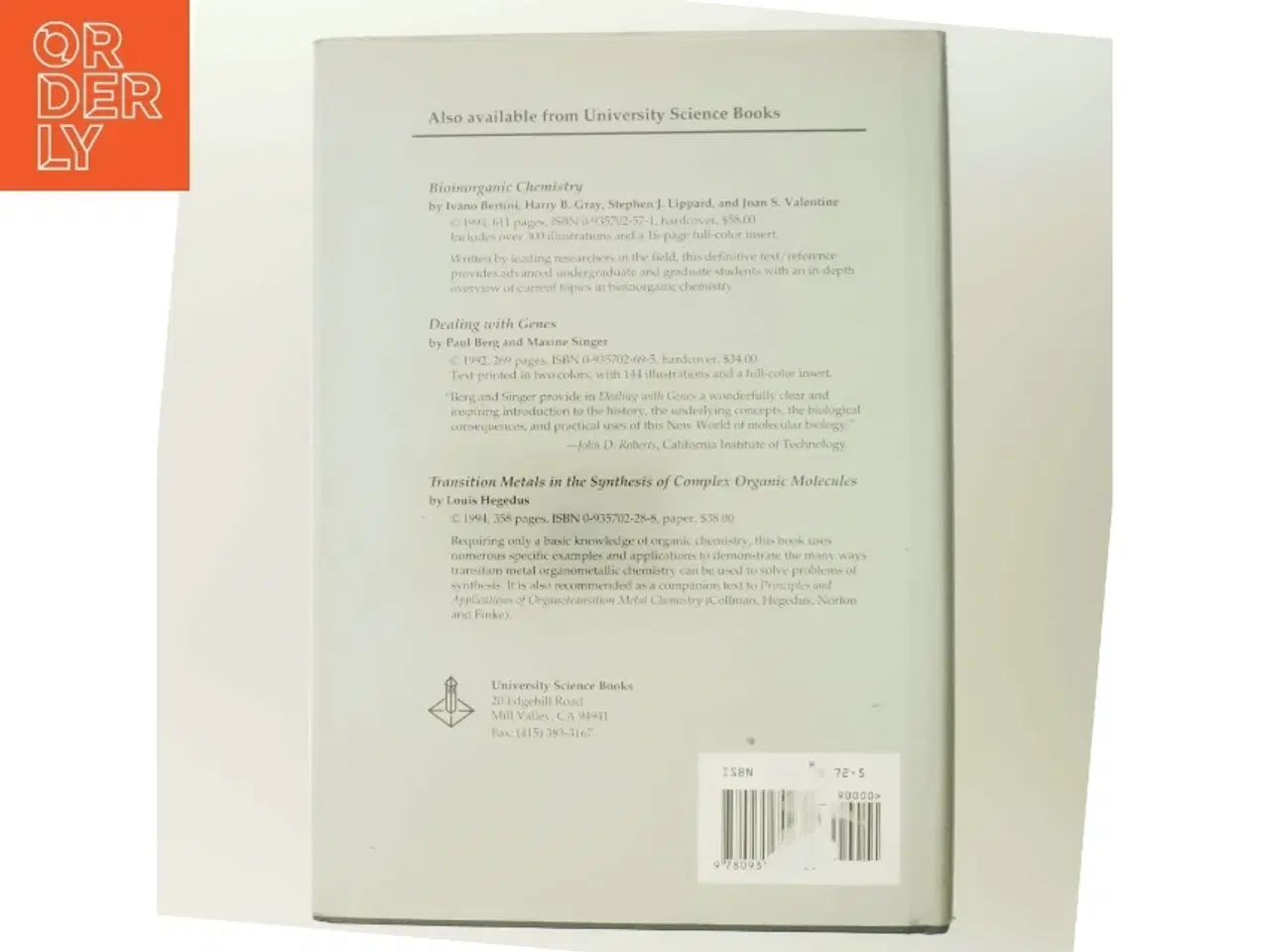 Billede 3 - Principles of bioinorganic chemistry (Bog)