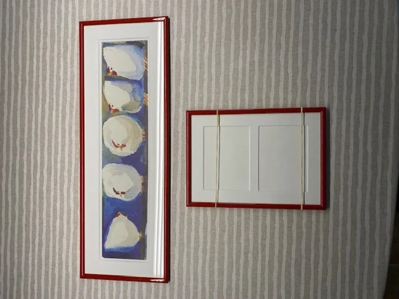 Billede 2 - Billed + ramme (passepartout) - sælges som sæt