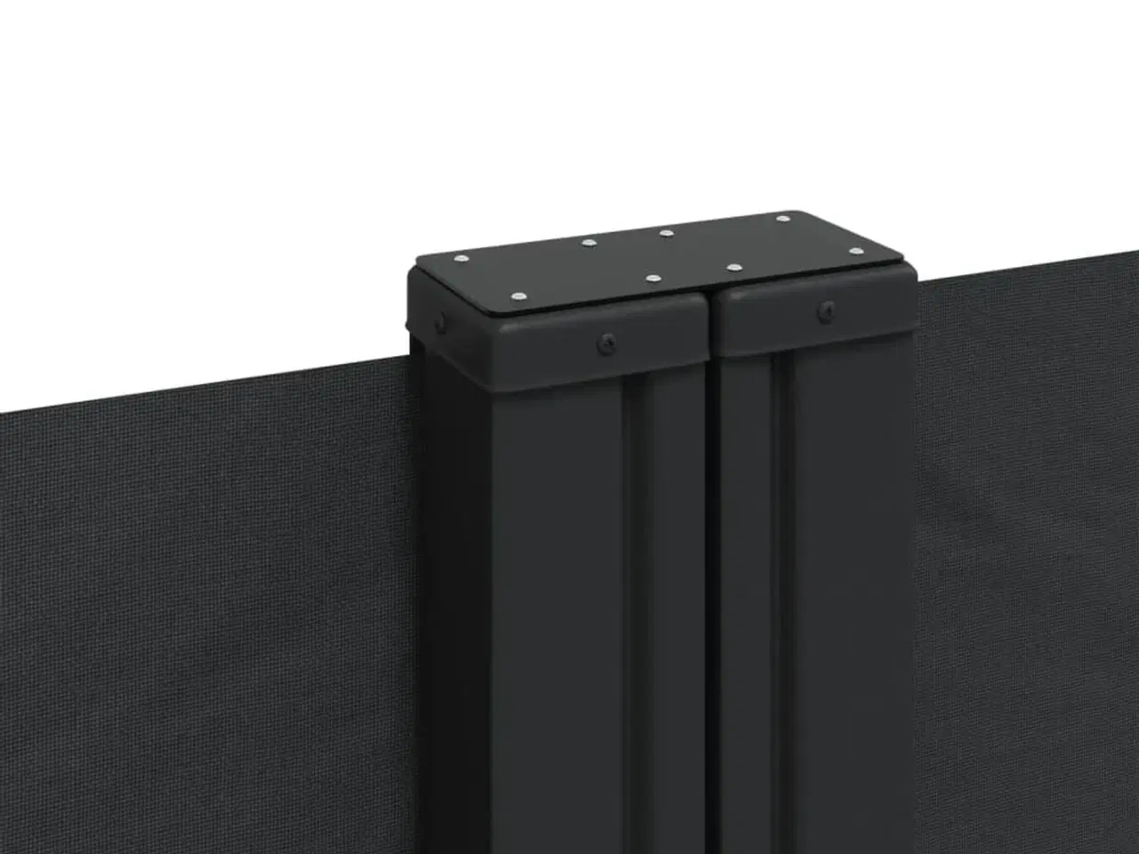 Billede 7 - Sammenrullelig sidemarkise 180x1200 cm sort