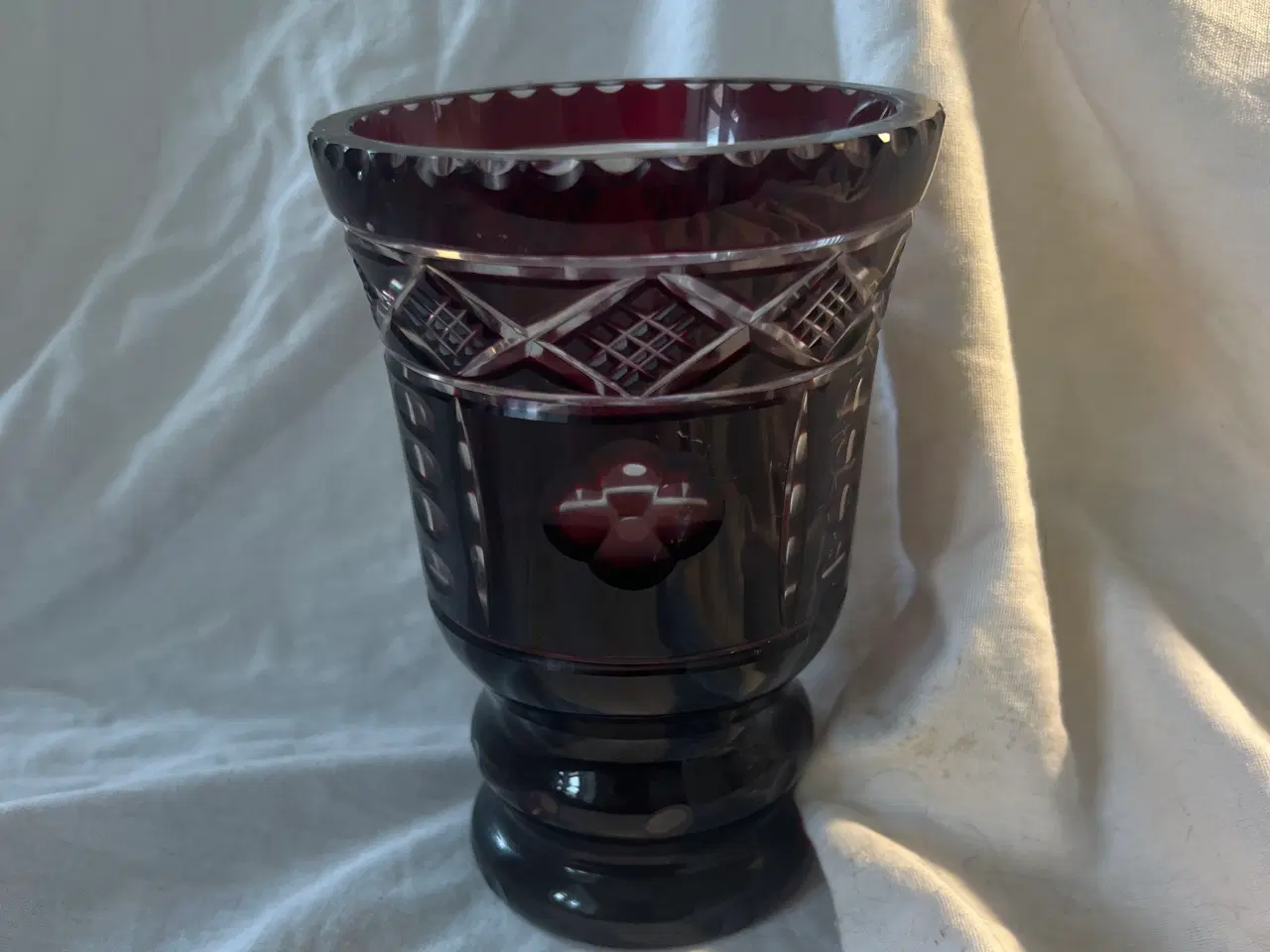 Billede 1 - Bømisk glas vase