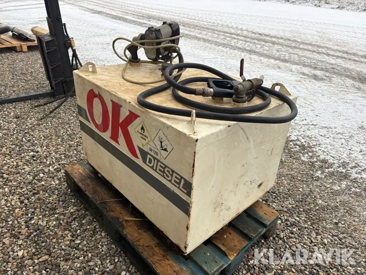 Billede 3 - Tank med dobbeltpumpe Thyholm Olieservice 450L