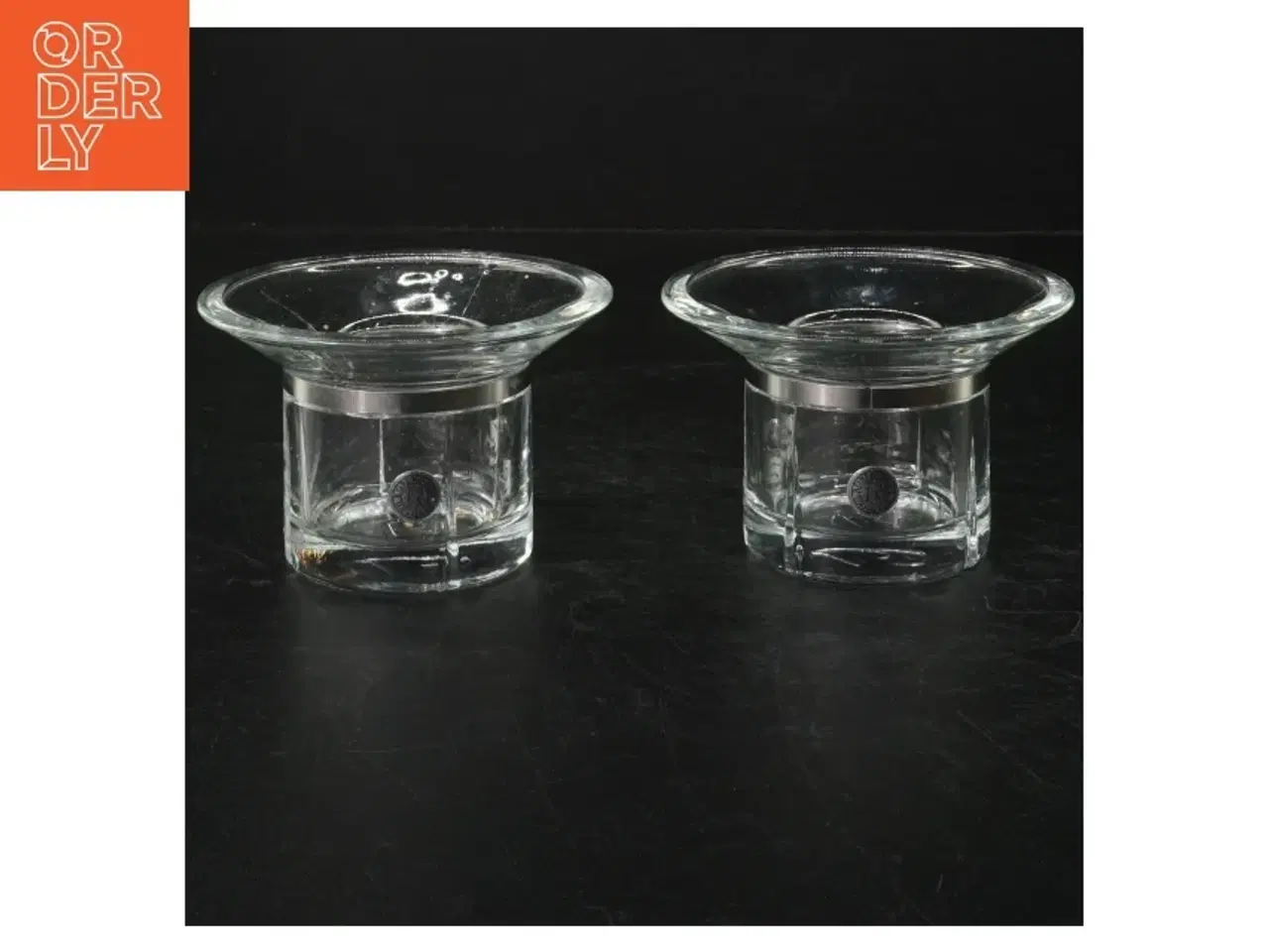Billede 1 - Glaslysestager fra Rosendahl (str. H. 6,5 cm ø. 10,5 cm)