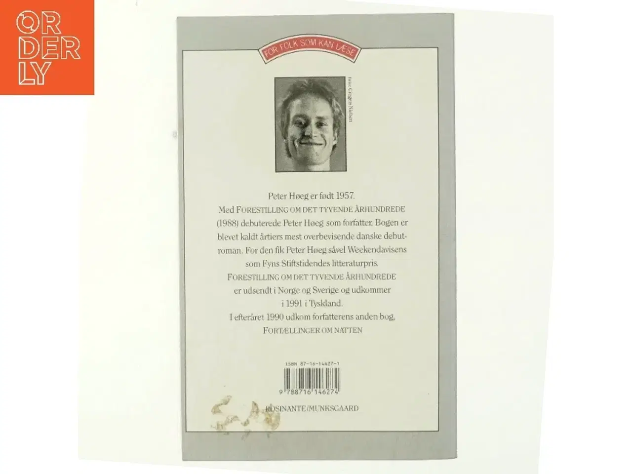 Billede 3 - Forestilling om det tyvende århundrede : roman af Peter Høeg (f. 1957-05-17) (Bog)