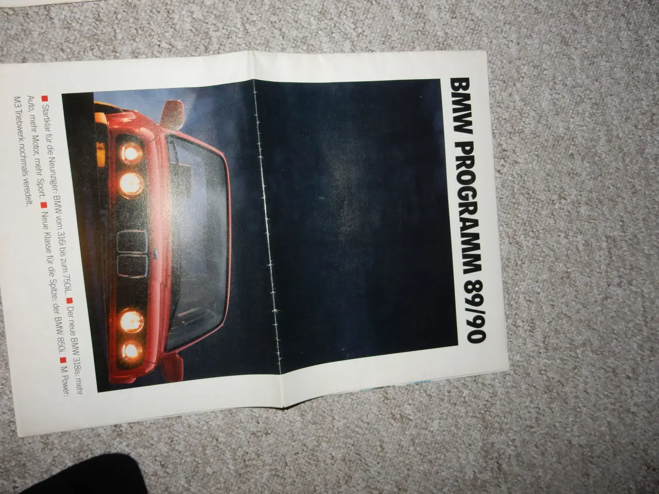 Billede 1 - BMW samle brochure 89/90
