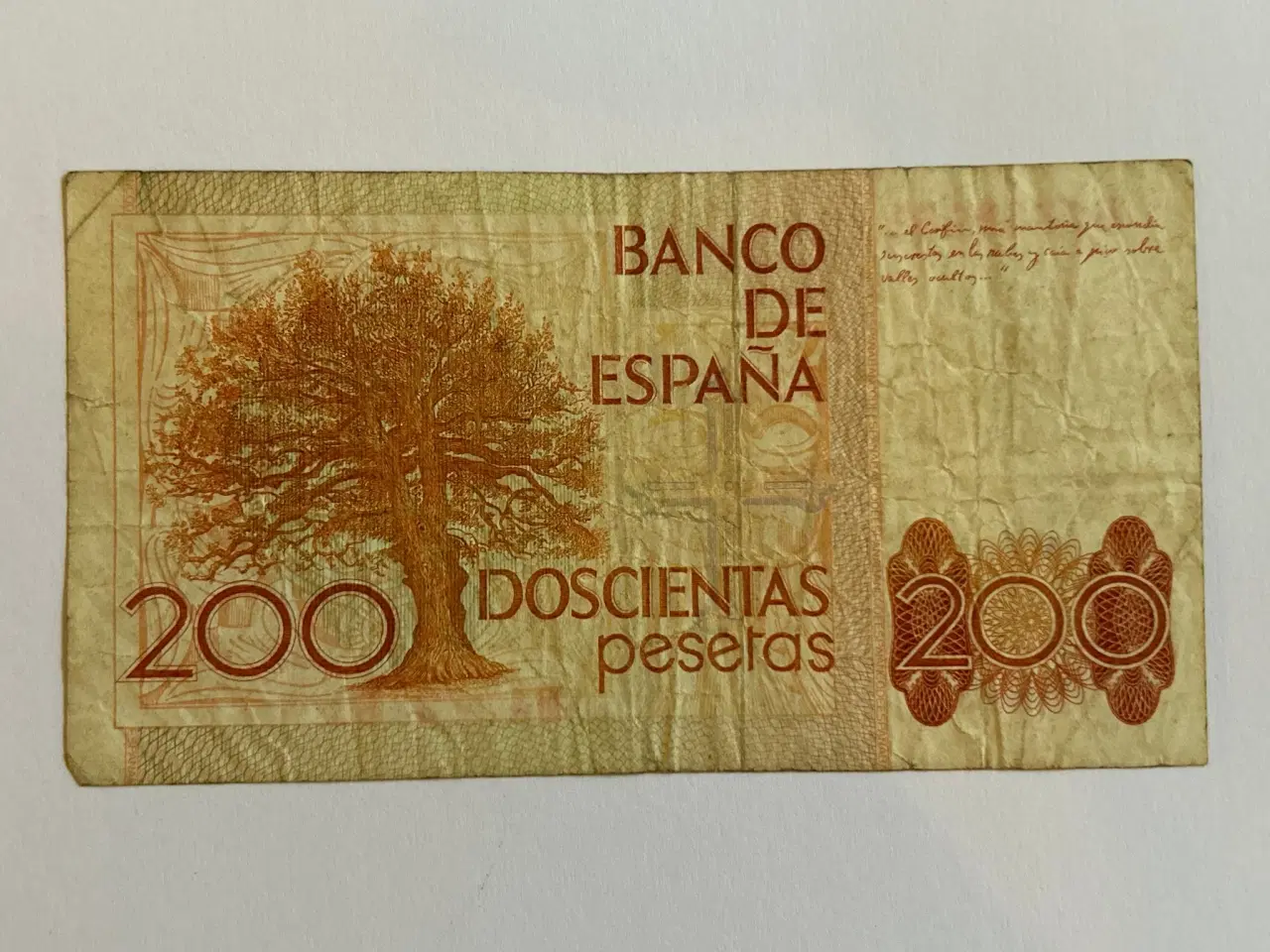 Billede 2 - 200 Pesetas 1980 Spain