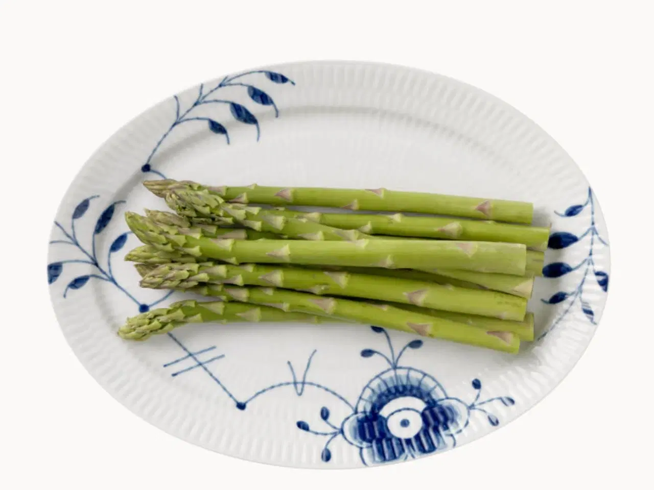 Billede 4 - Royal Copenhagen Blå Mega Riflet Oval Fad