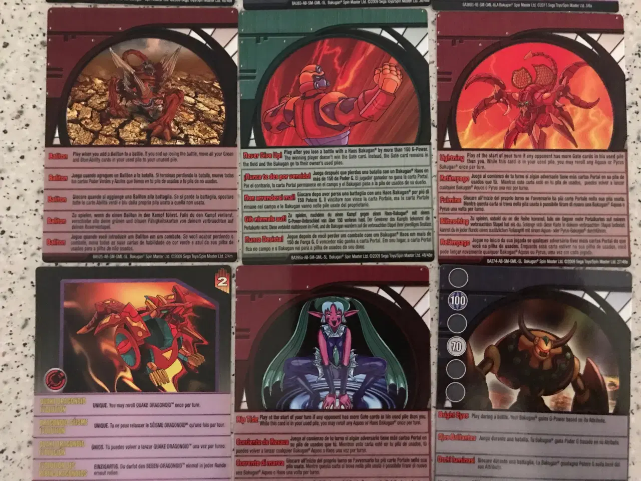 Billede 4 - BAKUGAN kort