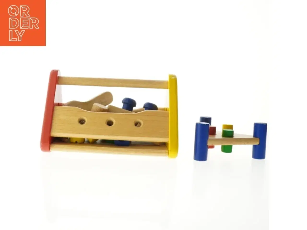 Billede 3 - Trælegetøj med klodser (str. 29x18 cm)