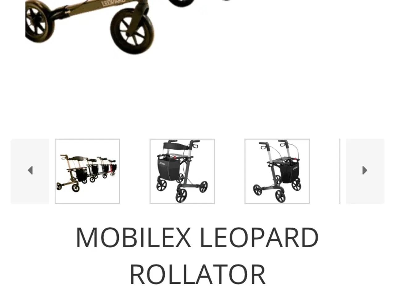 Billede 5 - Rollator. Mobilex Leopard. 600 kr.