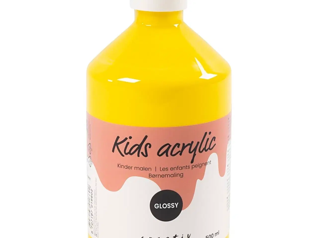 Billede 1 - Primær Gul Akrylmaling Blank, 500ml