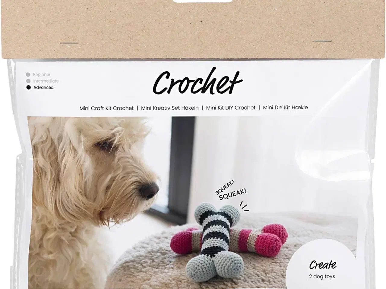 Billede 1 - Mini DIY Hækle Kit - Kødben til Hunde