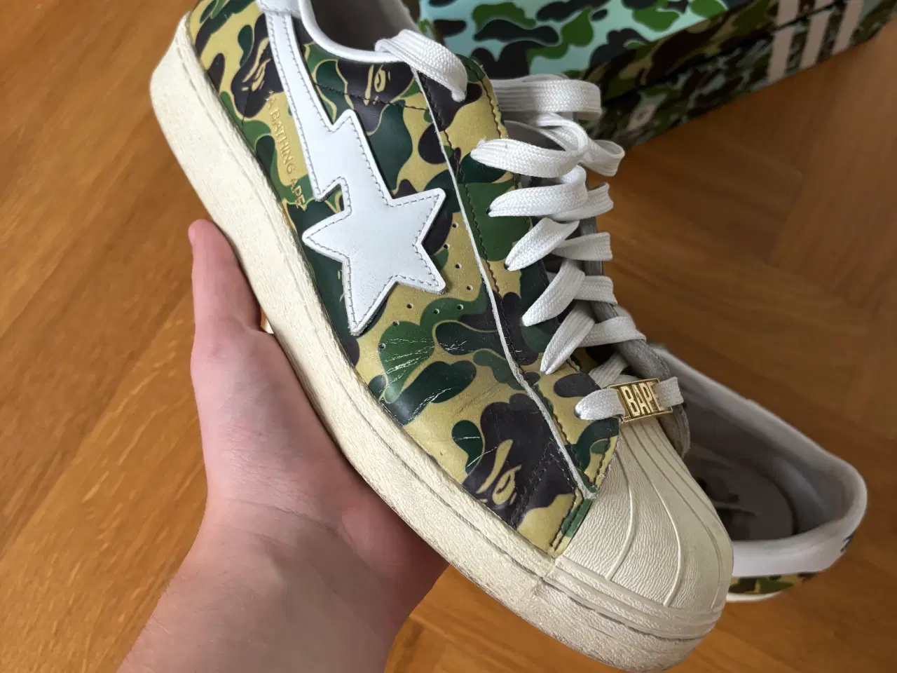 Billede 2 - Adidas x Bape “Bapesta” Camo Green