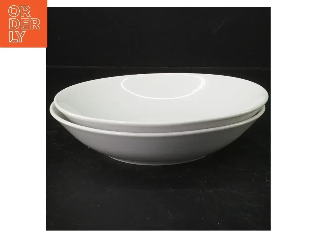 Billede 1 - Hvide keramiktallerkener (str. 19,5 cm)