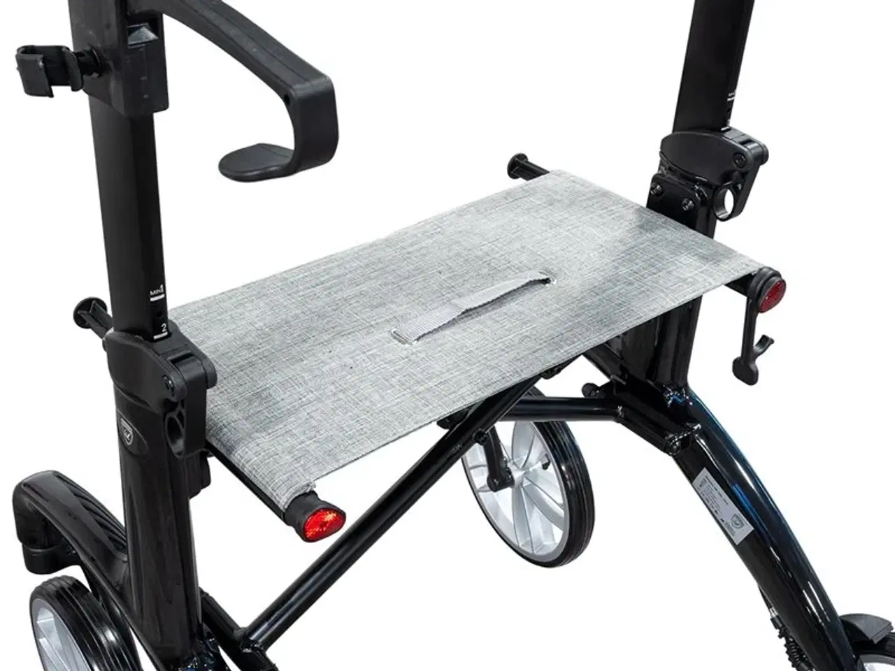 Billede 5 - Lindebjerg Rollator - HF-350 letvægts - SPAR 50% - Sort - Inkl. tilbehør