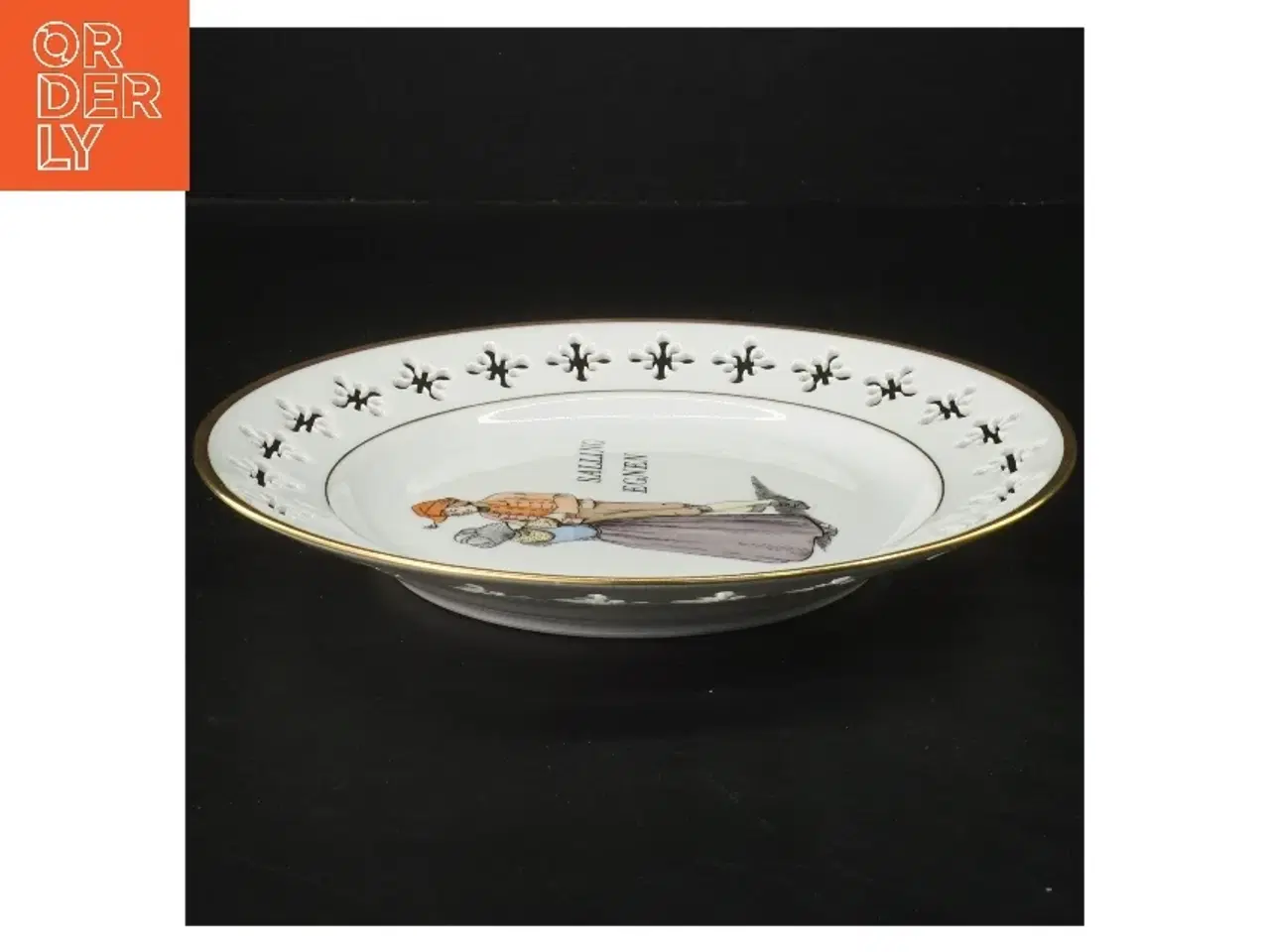 Billede 2 - Dekorativ tallerken med Salling Egnen motiv fra Bing Og Grøndal (str. Ø 22 cm)