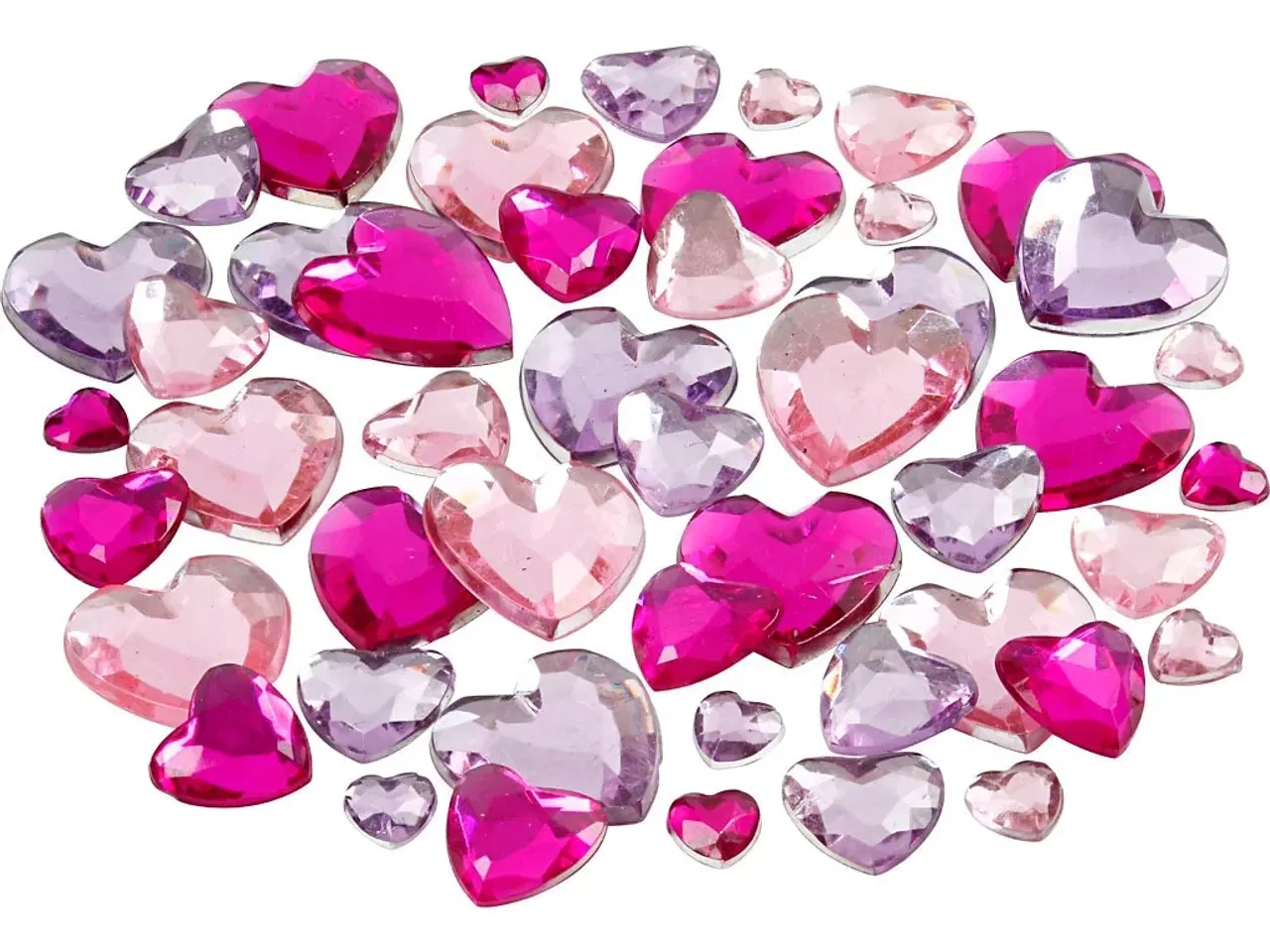 Billede 1 - Rhinsten, str. 6+10+14 mm, lilla, 252stk./ 1 pk.