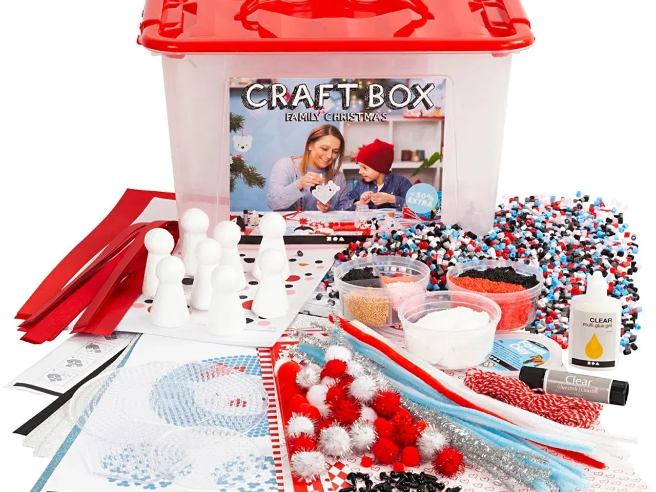 Billede 1 - Hobbybox 34x24x20 cm - Kreativitet til børn