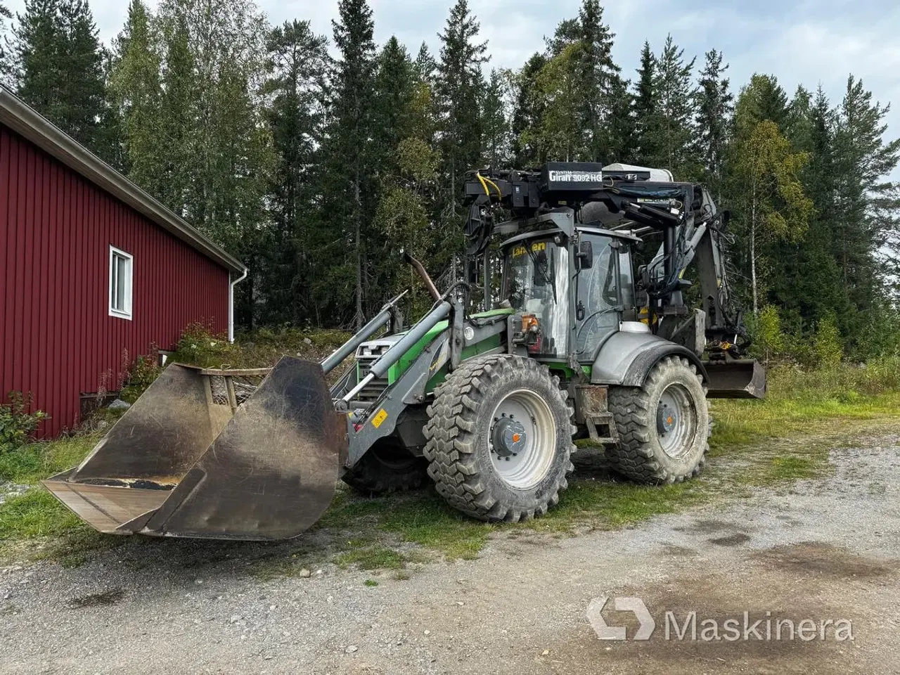 Billede 1 - Grävlastare Lännen 8800 G med kran och redskap