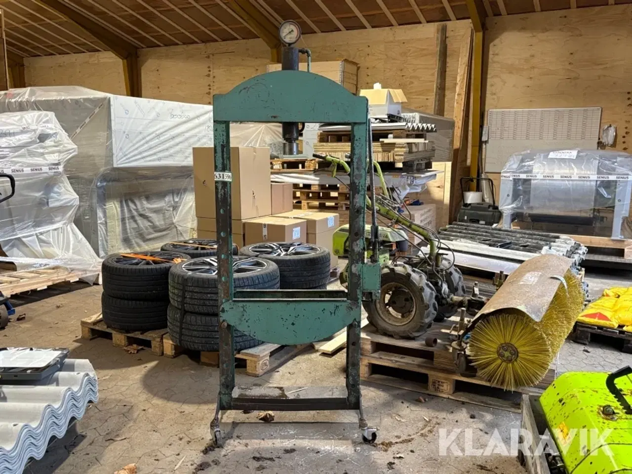 Billede 1 - Hydraulik presser manuelt betjent