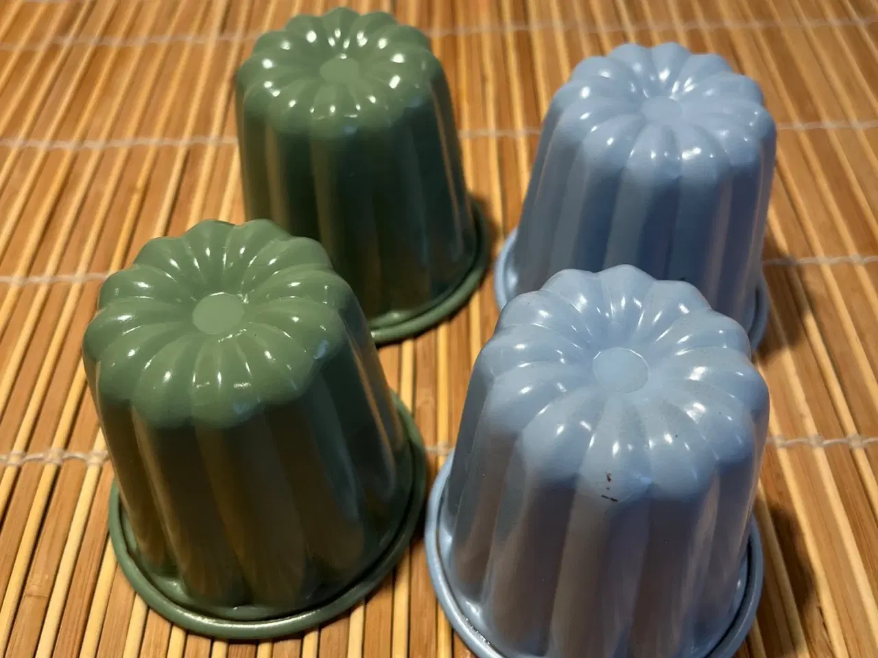 Billede 2 - 4 stk. smukke retro buddingforme / portionsforme