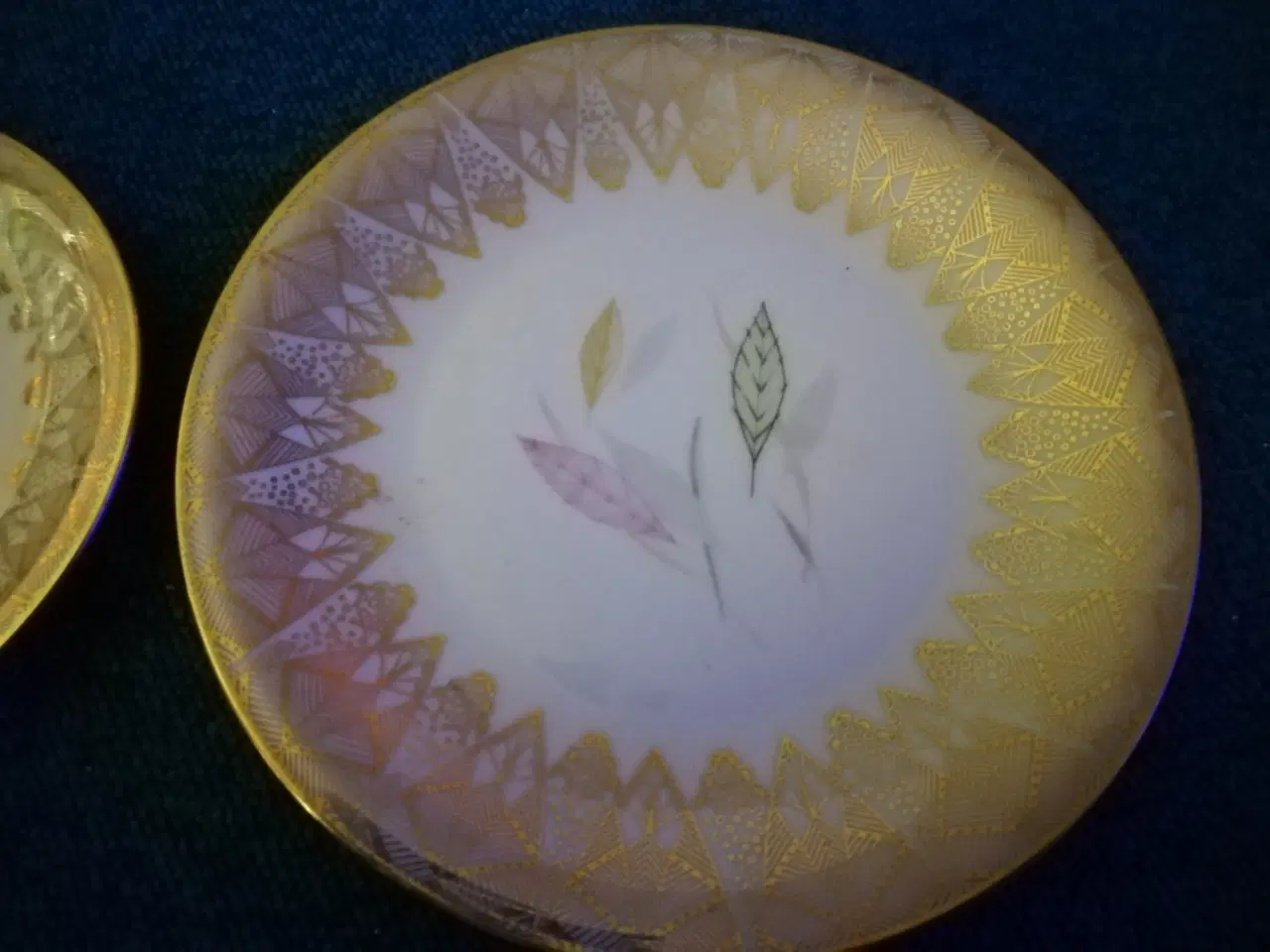 Billede 2 - Porcelæn morgenkuvert dekoreret