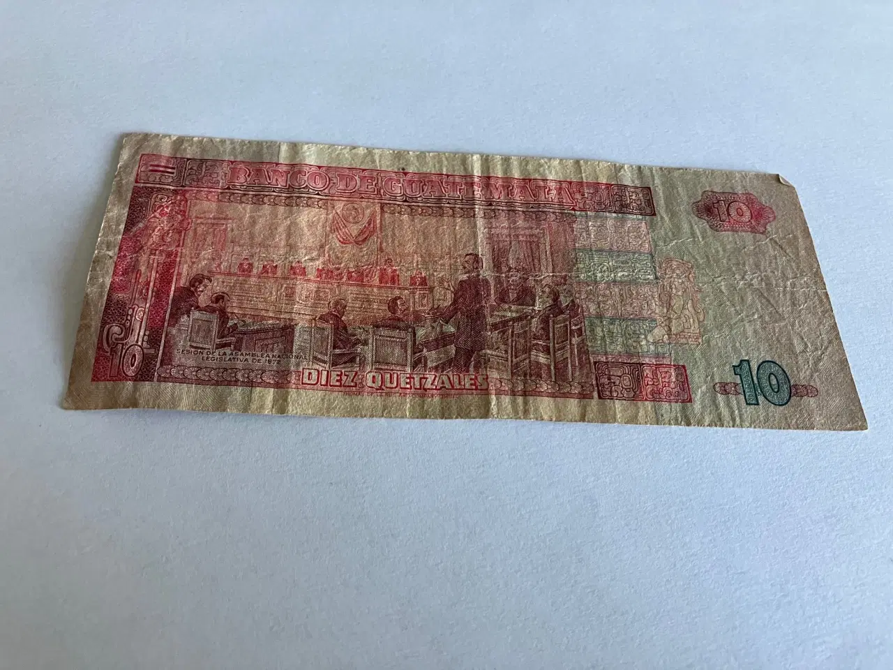 Billede 2 - 10 Quetzales Guatemala - Bad condition