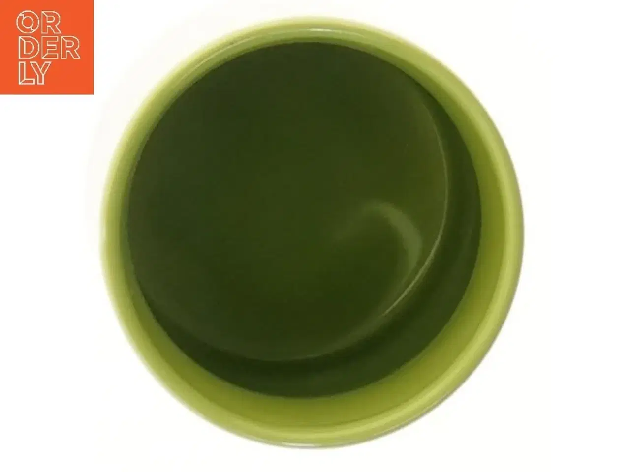 Billede 2 - Grøn keramikvase (str. Ø 7,5 cm højde 11 cm)