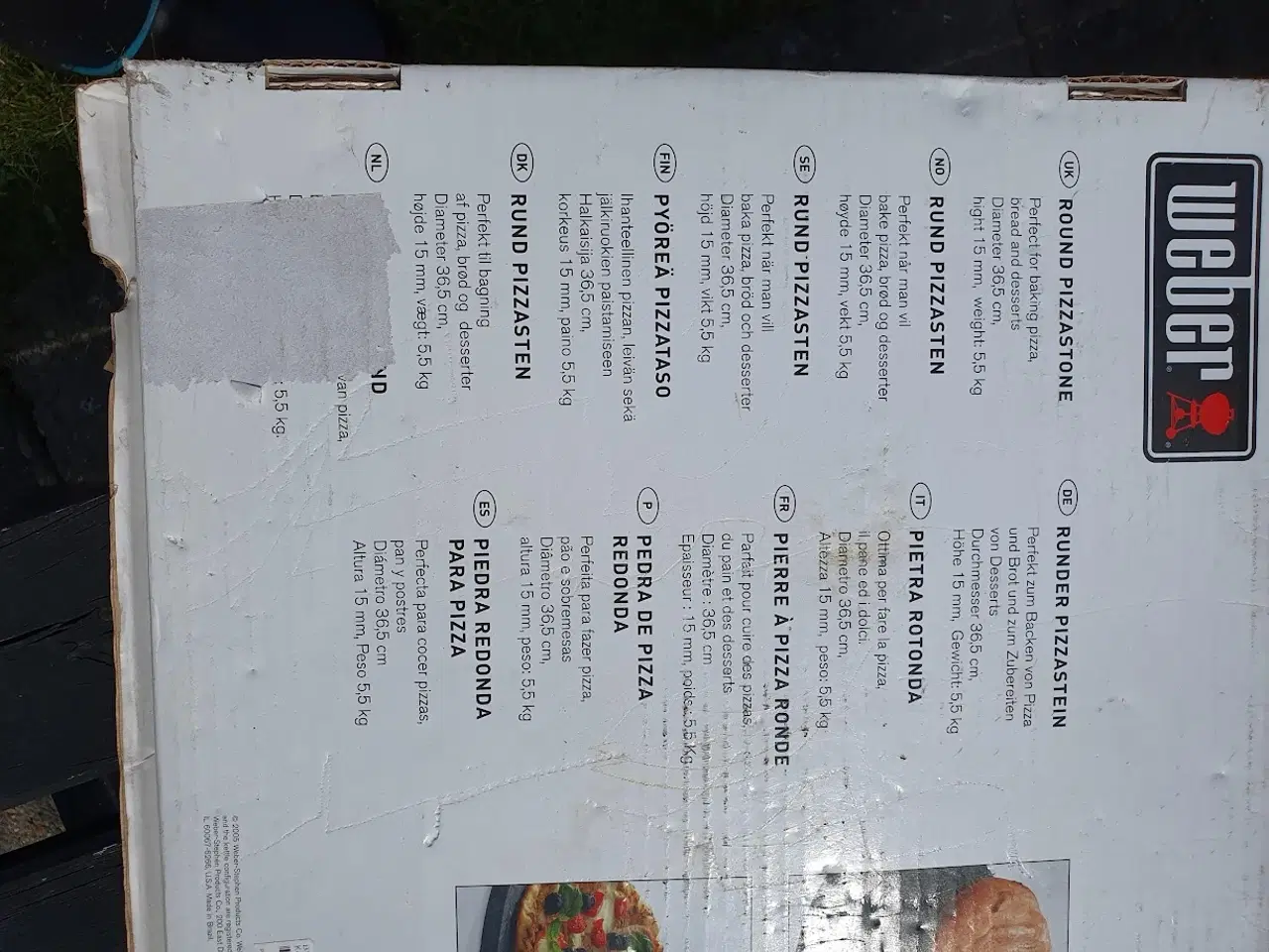 Billede 3 - Pizzasten, Weber 