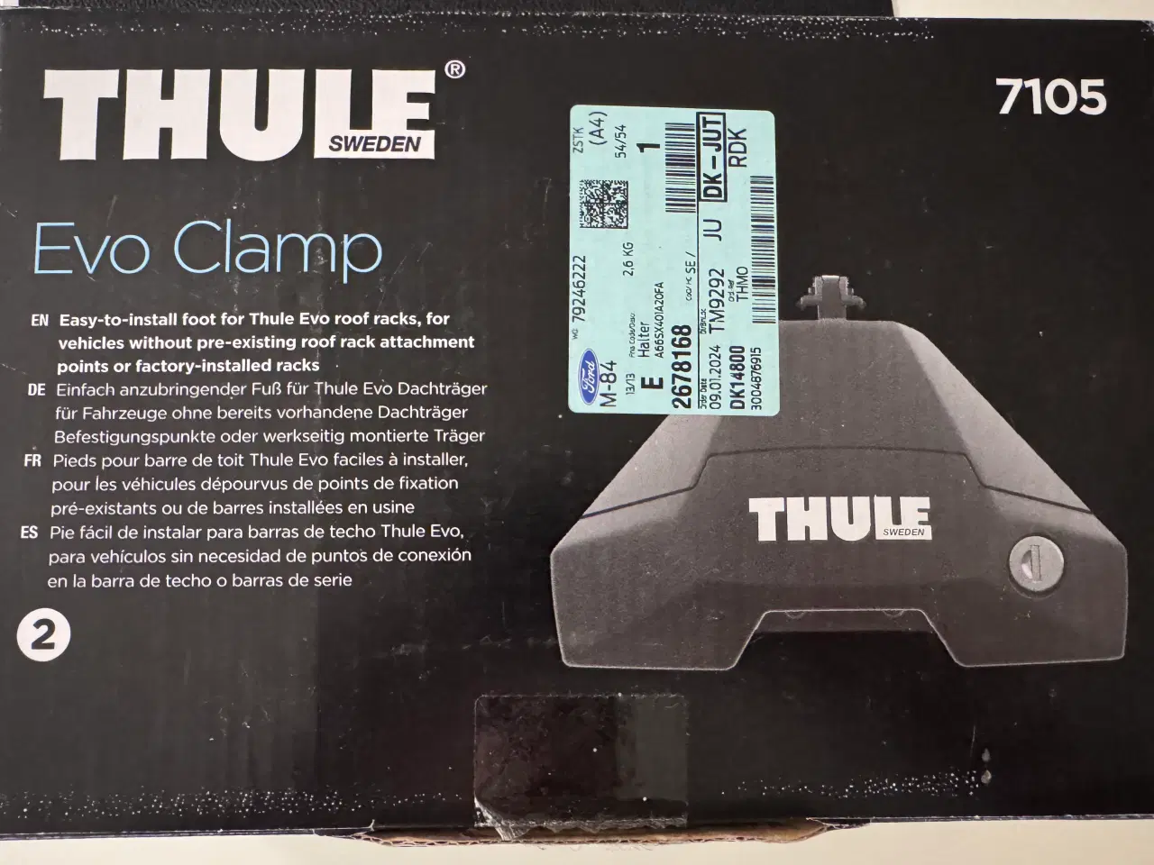 Billede 8 - Thule tagbøjlesæt WingBar Evo 150 Black