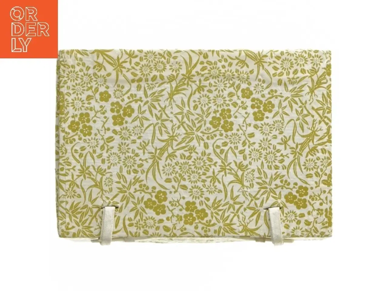 Billede 6 - Dekorativ kasse i gul blomstermønster (str. 14,5x10x10 cm)