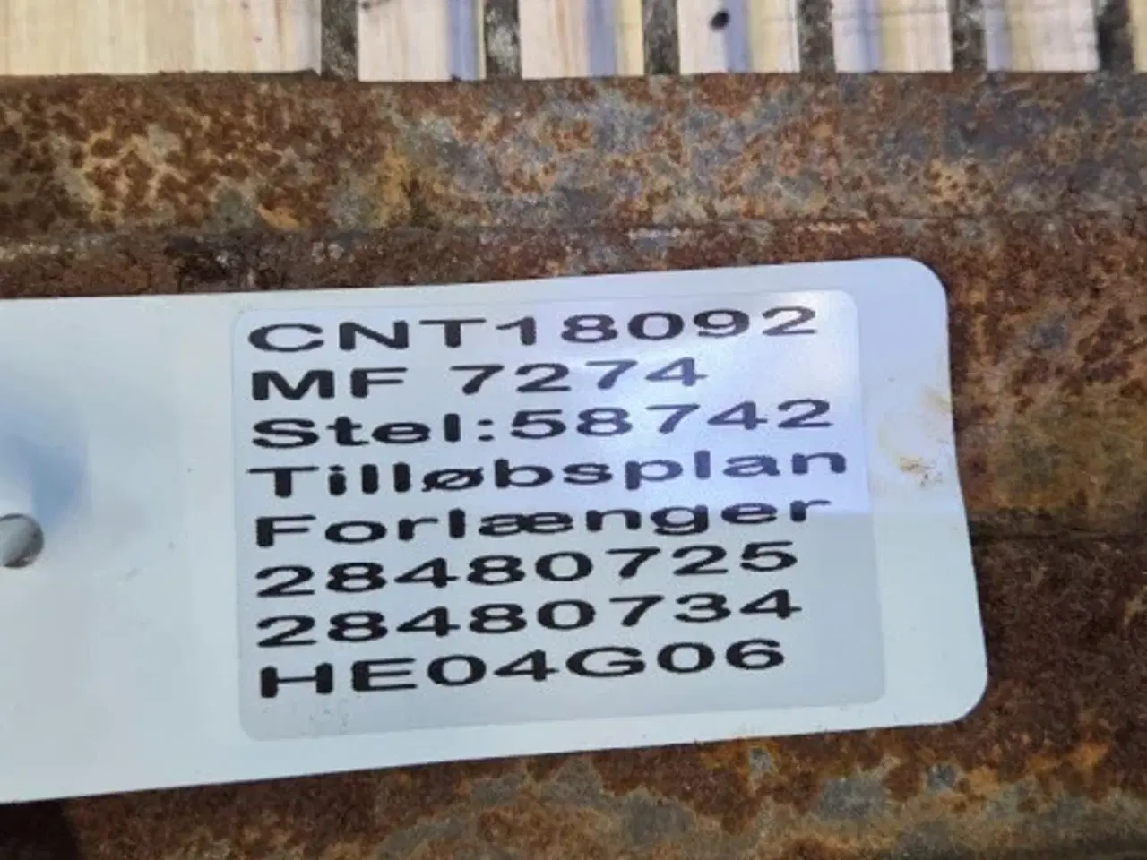 Billede 16 - Massey Ferguson 7274 Tilløbsplan Forlænger 28480725