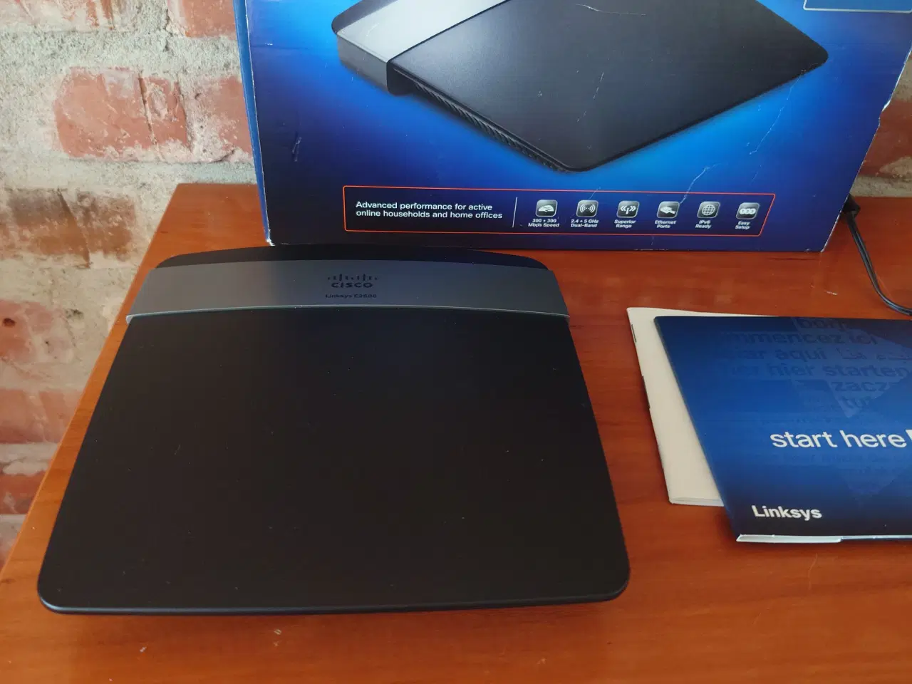 Billede 2 - Linksys E2500 WiFi router 300+300 Mbps 2,4 GHz/5 G