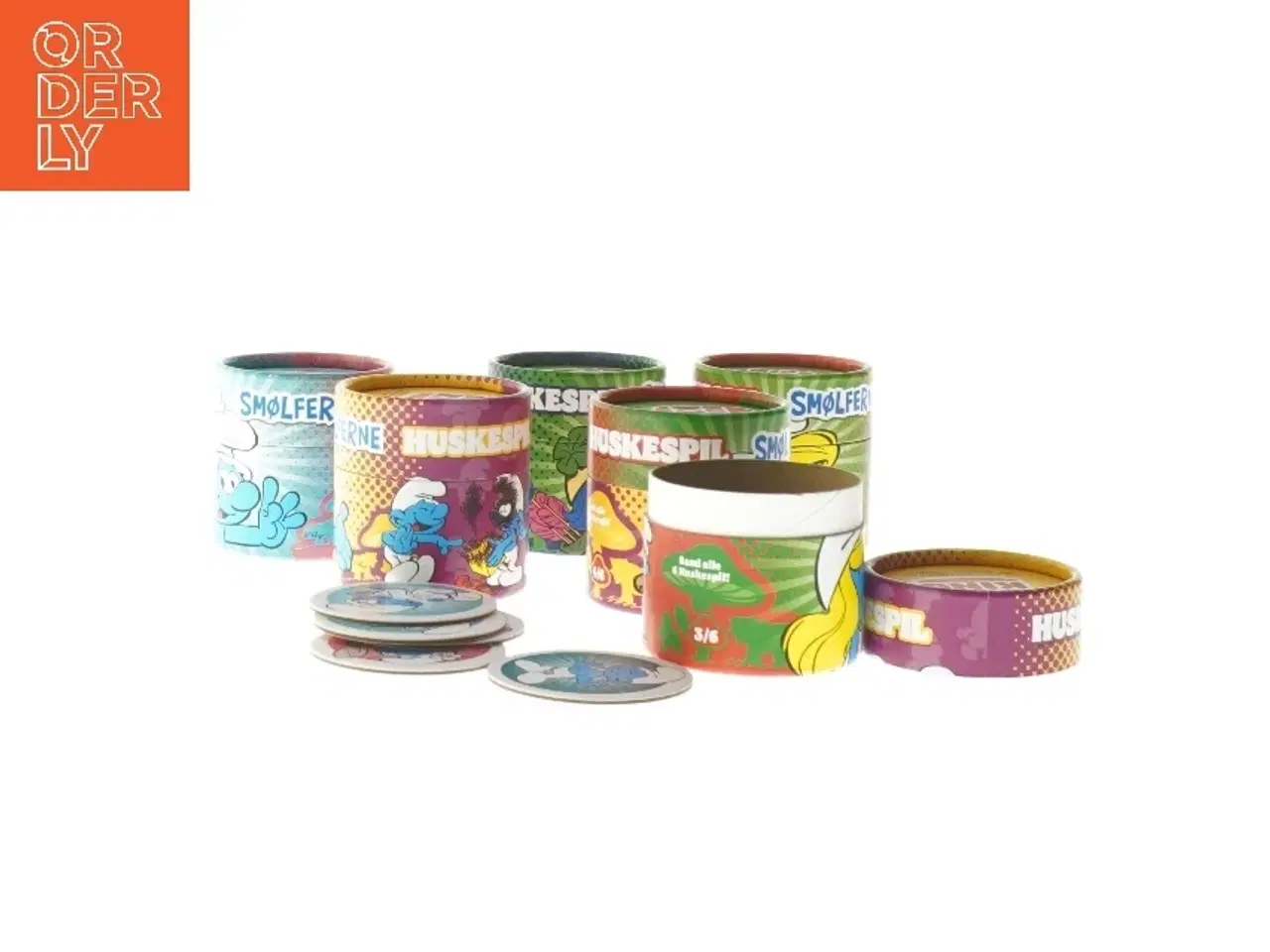 Billede 2 - Smølf-verden huskespil fra Burger King (str. 6 stk 6x6 cm)