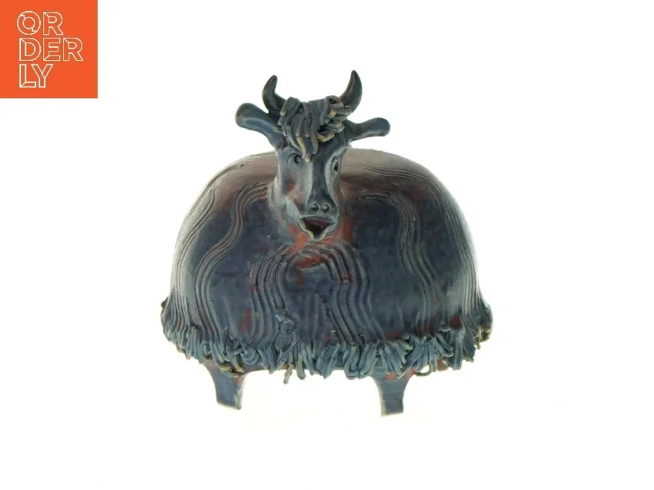 Billede 1 - Dekorativ ko figur (str. HØ: 10x10 cm)