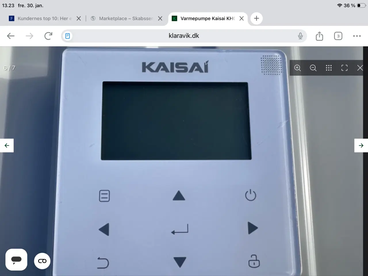 Billede 5 - 14 KW Kaisai Varmepumpe Står. På Nordfyn……