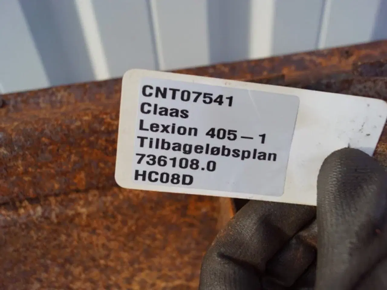 Billede 9 - Claas Lexion 405 Tilbageløbsplan 736108.0