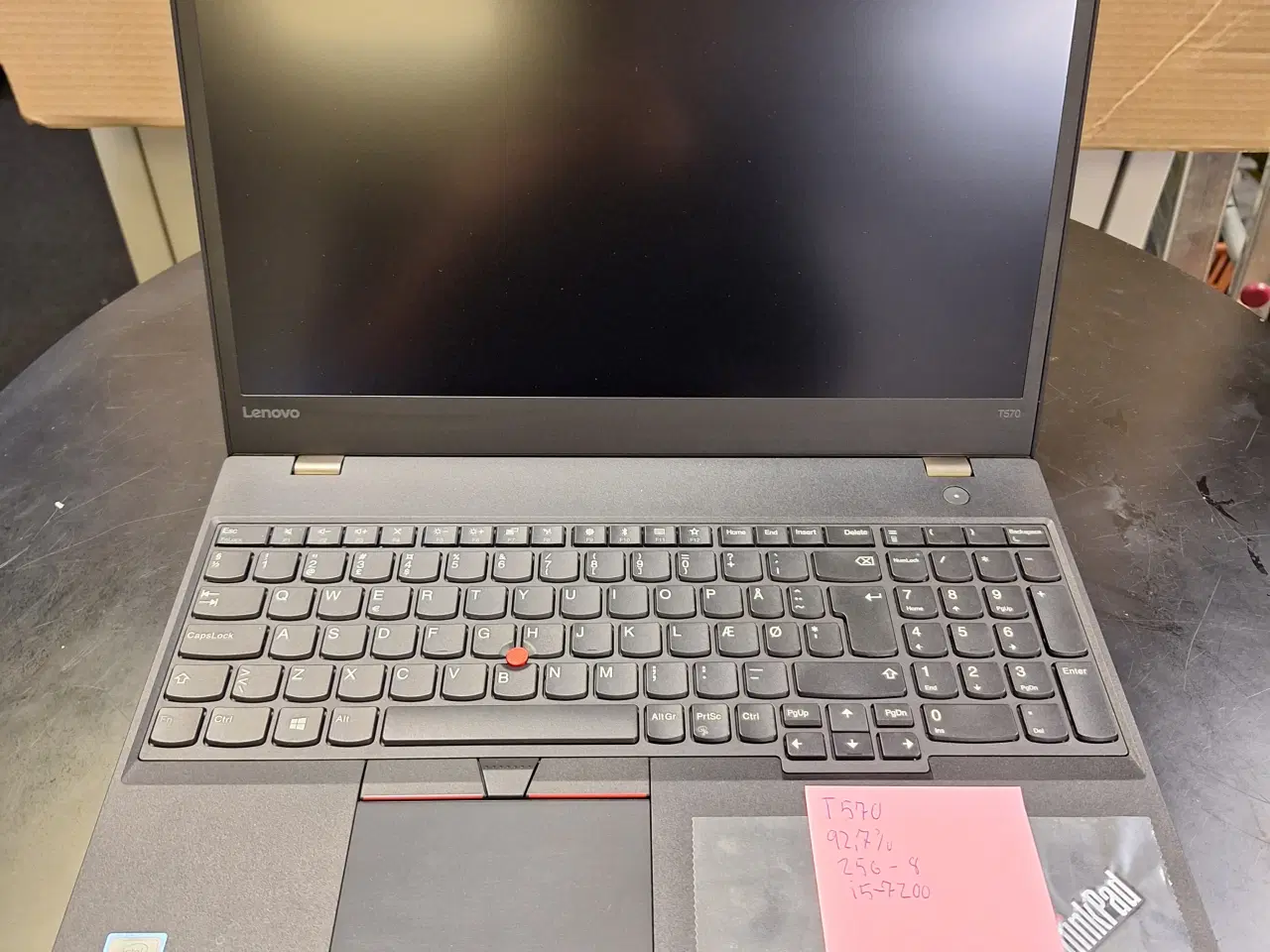 Billede 1 - Lenovo T570 - 256gb SSD - 8gb RAM - i5-7200u