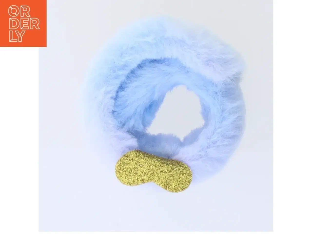 Billede 1 - Pelskrave med glimmerbrosche (str. 23 cm)