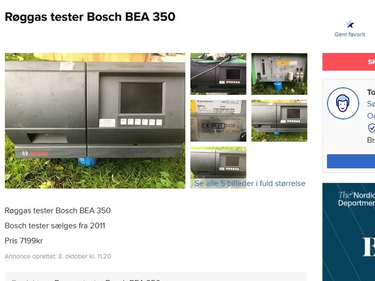 Billede 6 - 4 gastester BEA Bosch EU 