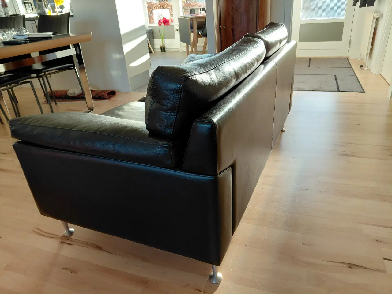 Billede 3 - 2 personers Mogens Hansen lædersofa model 2163