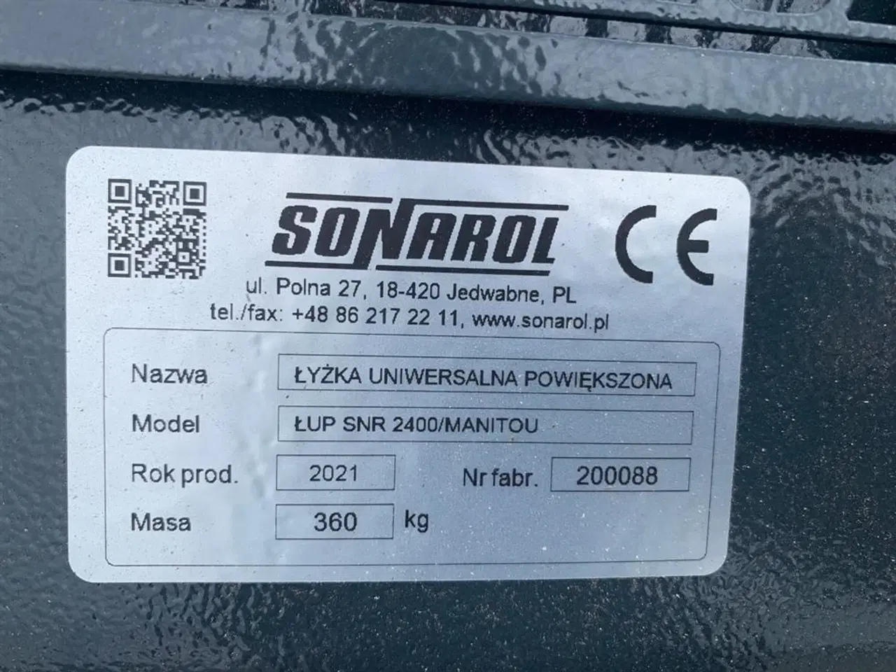 Billede 4 - Manitou NY SKOVL 240CM