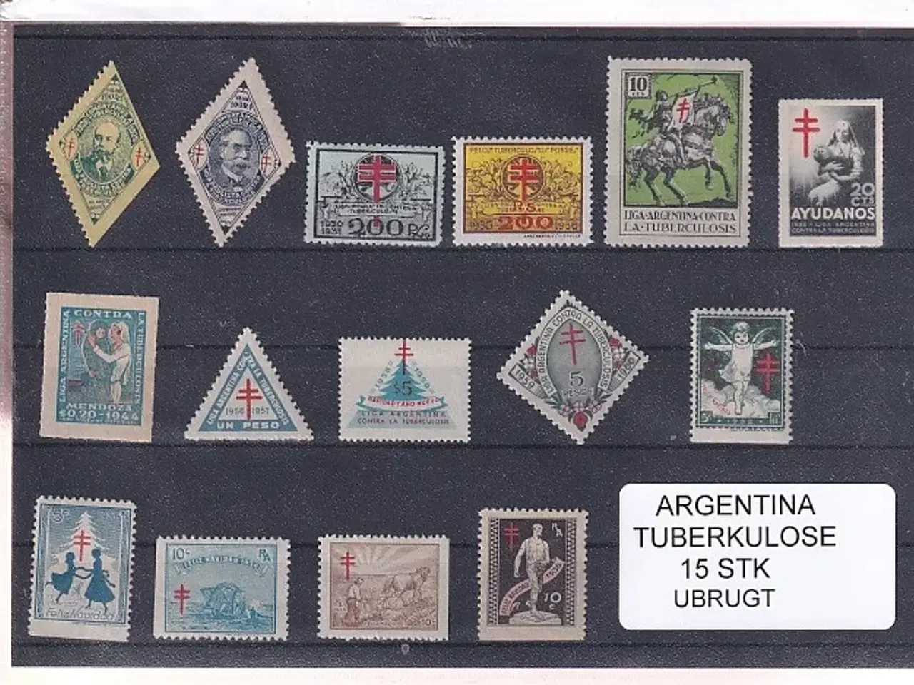Billede 1 - Argentina - Tuberkulose - Velgørenhed - 15 Stk. - Ubrugt