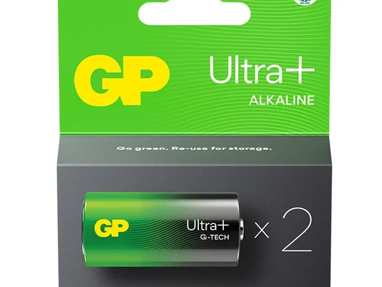 Billede 1 - GP Ultra Plus Alkaline C-batteri 14AUP/LR14 2-pak