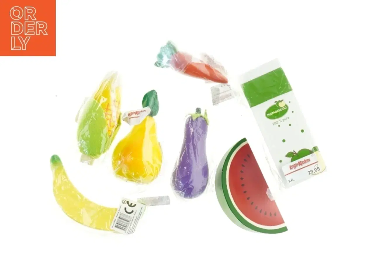 Billede 1 - Kunstige frugter og grøntsager (str. 13x5 cm)